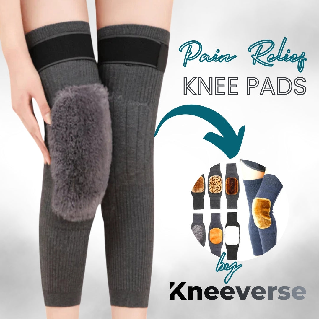 Premium Fur Knee Warmers – Winter Thermal Support Pads for Men & Women, Joint Pain & Arthritis Relief