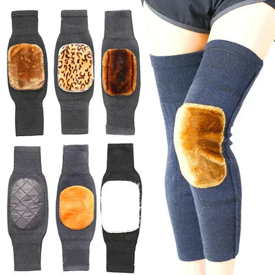 Premium Fur Knee Warmers – Winter Thermal Support Pads for Men & Women, Joint Pain & Arthritis Relief