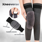 Premium Fur Knee Warmers – Winter Thermal Support Pads for Men & Women, Joint Pain & Arthritis Relief